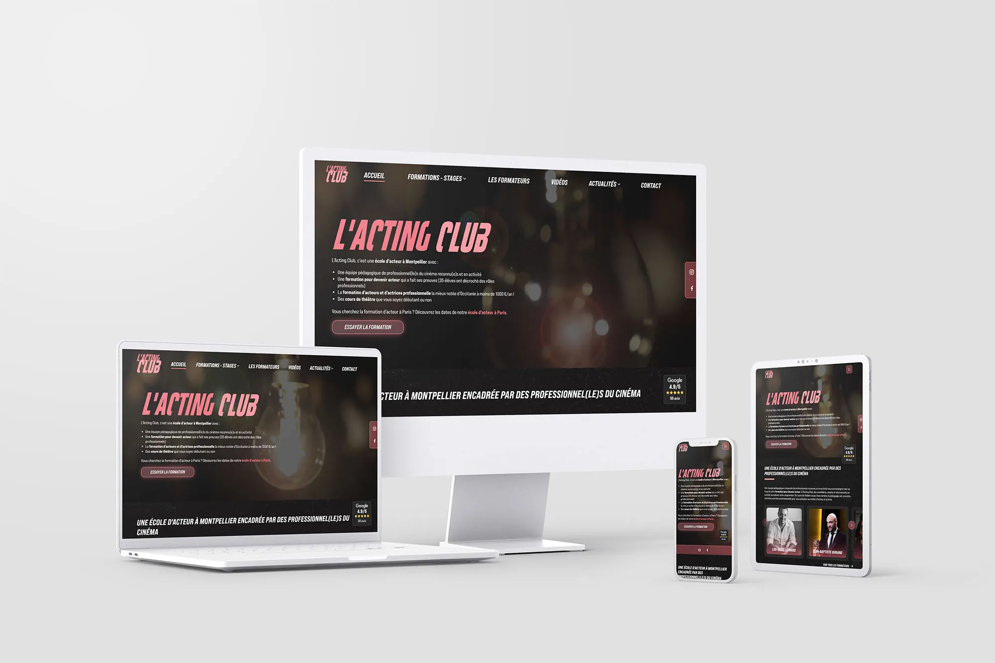 Site web de centre de formation - Evokeo Lyon