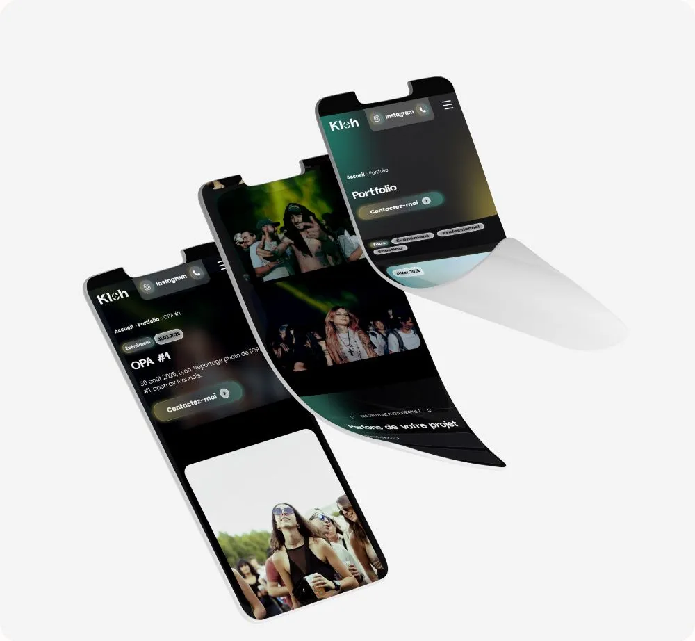 Création de site internet pour photographe à Lyon - Evokeo
