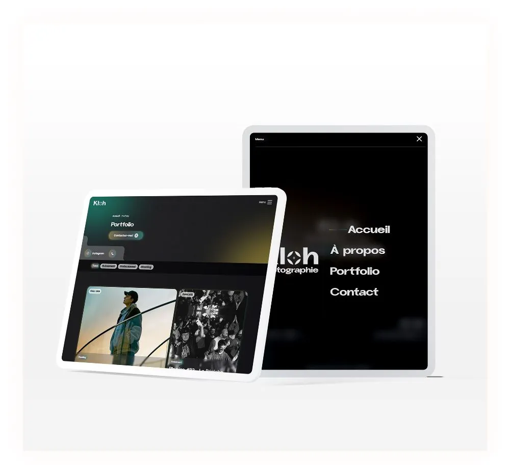 Création de site internet pour photographe à Lyon - Evokeo